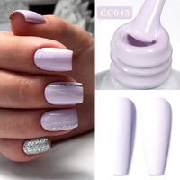 Jelly Nude Gel Nail Polish 10Ml Light Pink Peach Translucent Color UV Light Cure Gel Varnish Nail Art DIY at Home