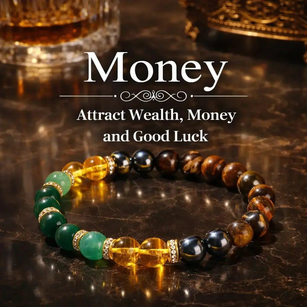 Money Bracelet with Black Onyx and Tiger&