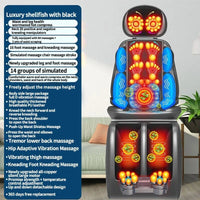 Electric Full Body Massage Chair Neck Back Waist Massage Cushion Heat & Vibrate Massage Pad as a Gift for Wife Parents 110V/220V