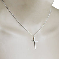 Cross Pendant New Simple Necklace Titanium Steel Plating | Silver Fox Sales
