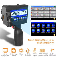 12.7MM Portable Handheld Inkjet Printer for Production Date Barcode Label Coding Machine Batch Number QR Quick Drying