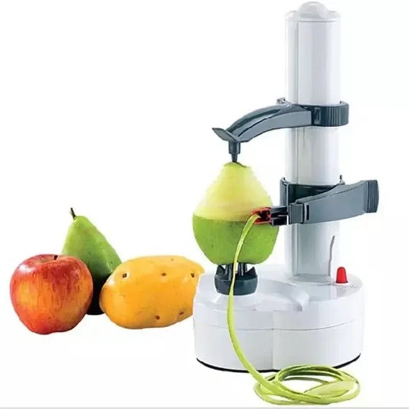 Revolutionary Multifunction Stainless Steel Electric Peeler - Effortlessly Peel Fruits and Vegetables with Three Extra Blades!