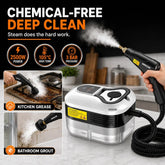 MREGB Handheld Steam Cleaner High-Temperature Pressurized Portable Steamer Fast Heat-Up Deep Cleaning Tool with Accessories for Car Detailing Kitchen Grease Bathroom Tile Floor Multi Surface Home Appliance Wash Equipment