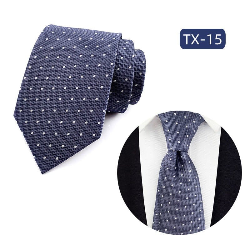 Mens Jacquard Woven Business-casual Tie | Silver Fox Sales