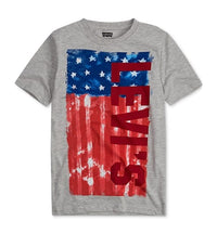 Levis Big Boys Red White Blue Logo Print T-Shirt