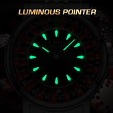 Fashion Men Watch Rotating Dial Las Vegas Roulette Desktop Theme Watch Men Waterproof Luminous Clock Watches Creative Clock