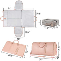 Large Capacity Travel Duffle Bag Women's Handbag Folding Suit Bag Waterproof Clothes Totes | Silver Fox Sales