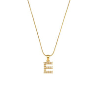 18K Gold-Plated Letter Initial Necklace – Stainless Steel Snake Chain | Silver Fox Sales