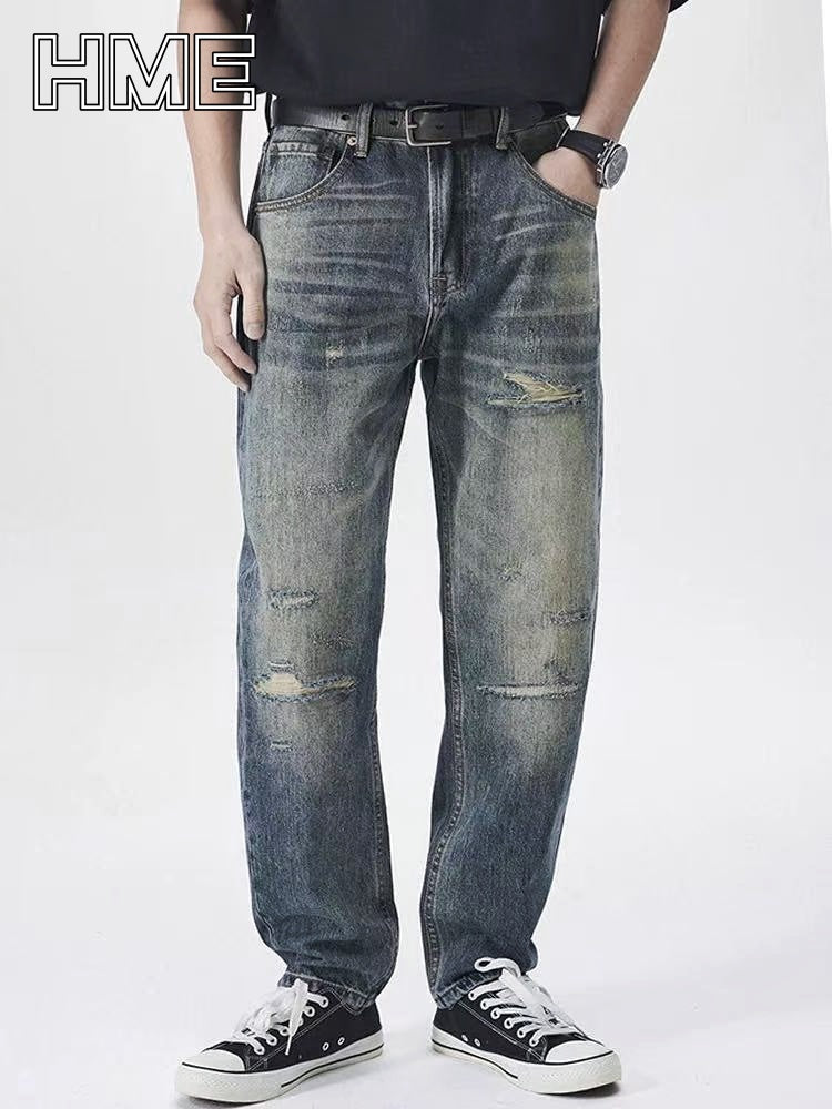 Shanxi stretchy slim straight pants displayed on a model in casual attire with a relaxed fit and stylish look.