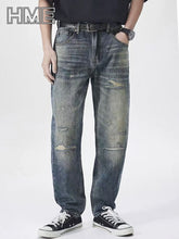 Shanxi stretchy slim straight pants displayed on a model in casual attire with a relaxed fit and stylish look.