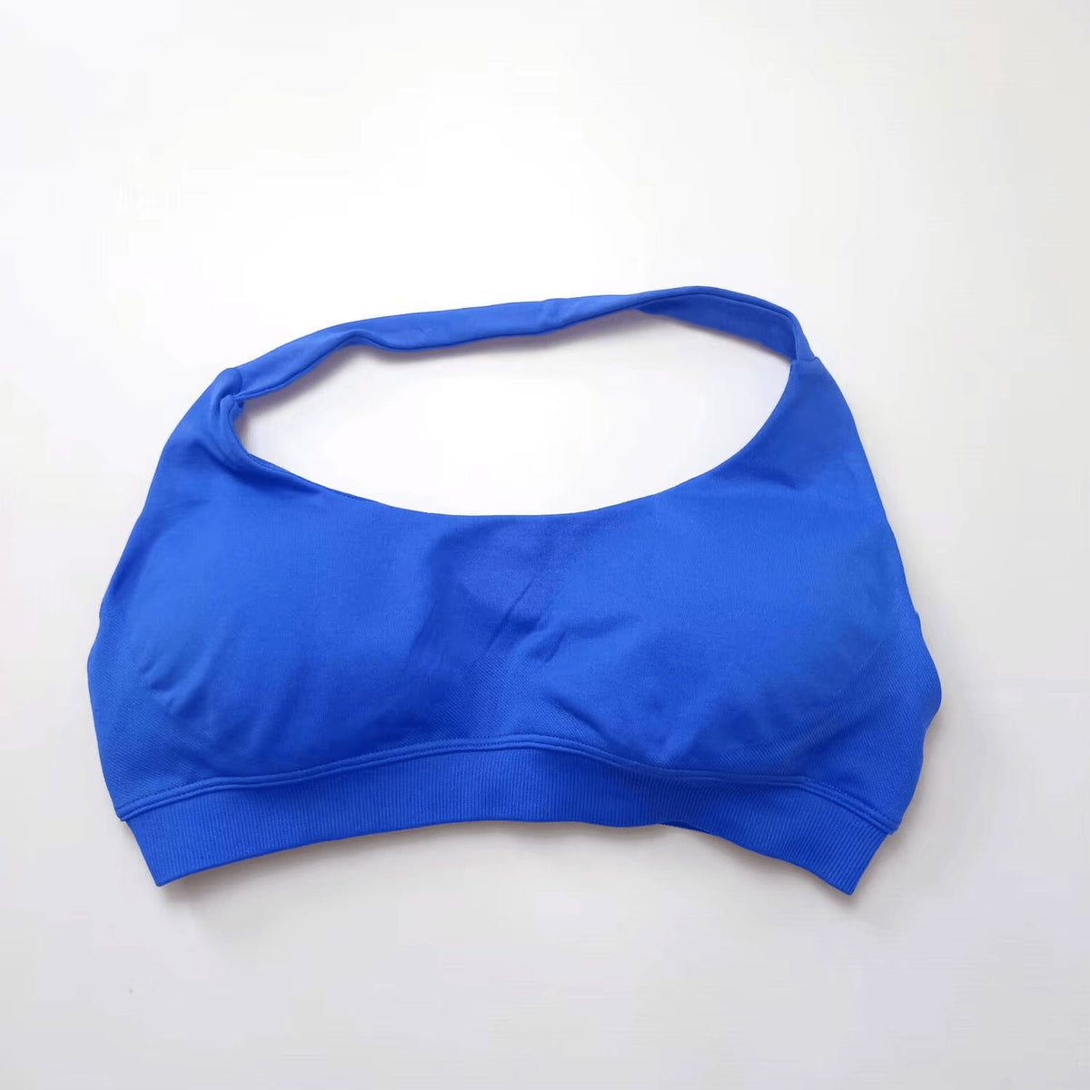 Impact Sports Bra Women Seamless Halter Top High Support Push-Up Open Back Gym Wear Fitness Yoga Workout Underwear