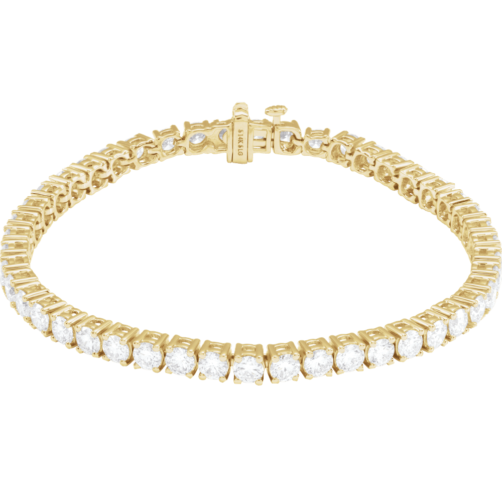 L'eternel 14K Gold Lab-Grown Diamond Tennis Bracelet | Silver Fox Sales