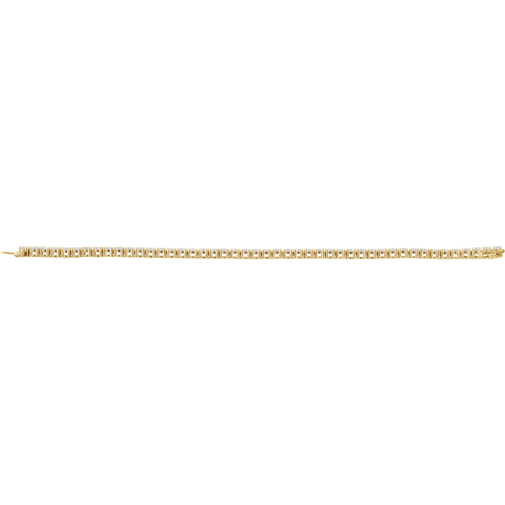 L'eternel 14K Gold Lab-Grown Diamond Tennis Bracelet | Silver Fox Sales