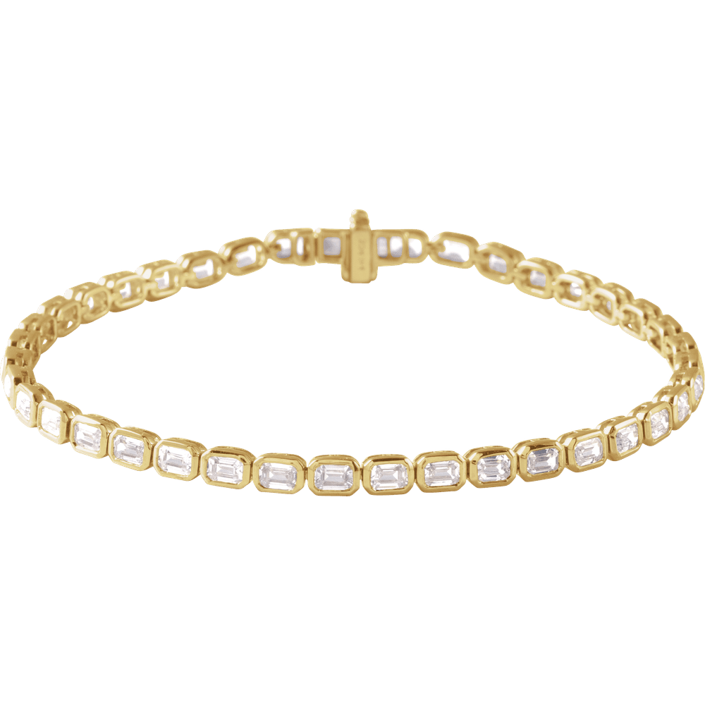 Ligne Précieuse Lab-Grown Diamond Tennis Bracelet 14k Gold | Silver Fox Sales