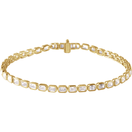 Ligne Précieuse Lab-Grown Diamond Tennis Bracelet 14k Gold