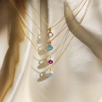 Lumière Birthstone Necklace Month & Zodiac Collection | Silver Fox Sales