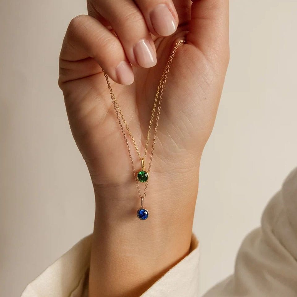 Lumière Birthstone Necklace Month & Zodiac Collection | Silver Fox Sales