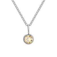 Lumière Birthstone Necklace Month & Zodiac Collection | Silver Fox Sales