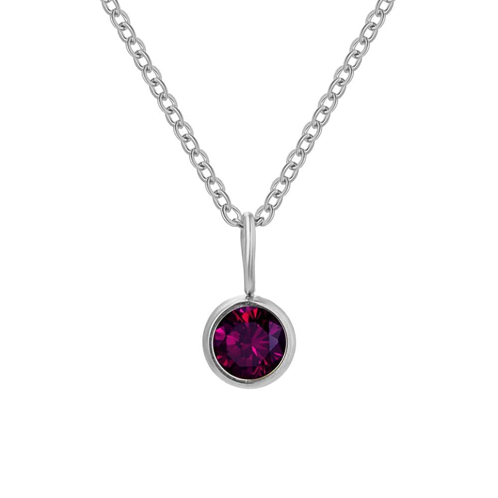 Lumière Birthstone Necklace Month & Zodiac Collection | Silver Fox Sales
