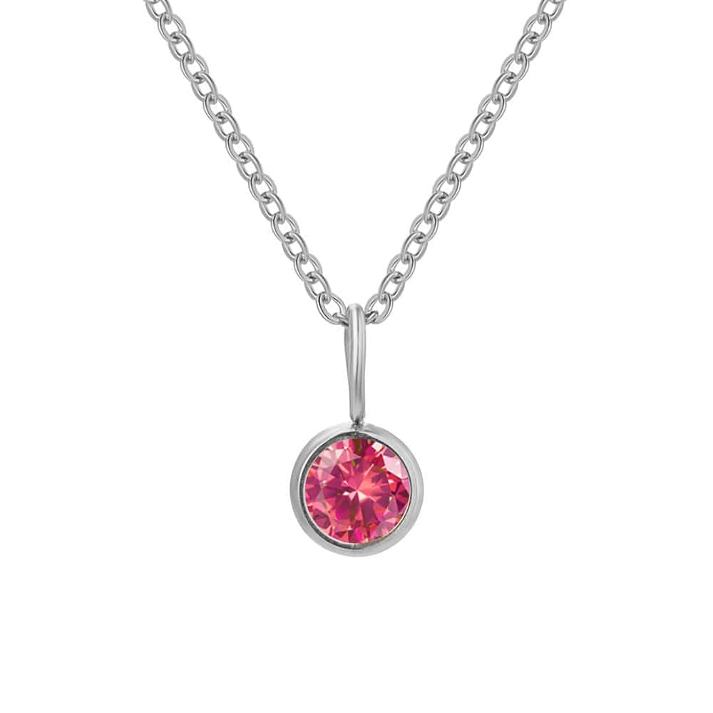 Lumière Birthstone Necklace Month & Zodiac Collection | Silver Fox Sales