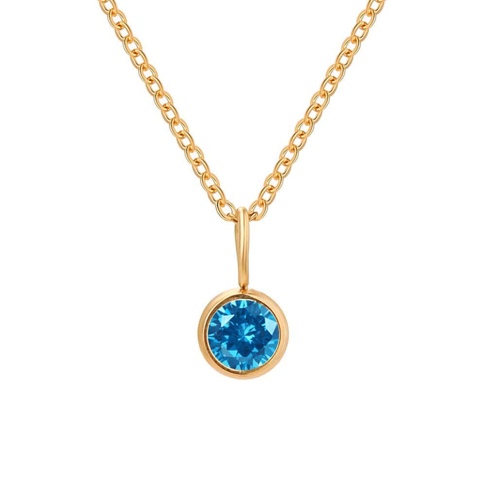 Lumière Birthstone Necklace Month & Zodiac Collection | Silver Fox Sales