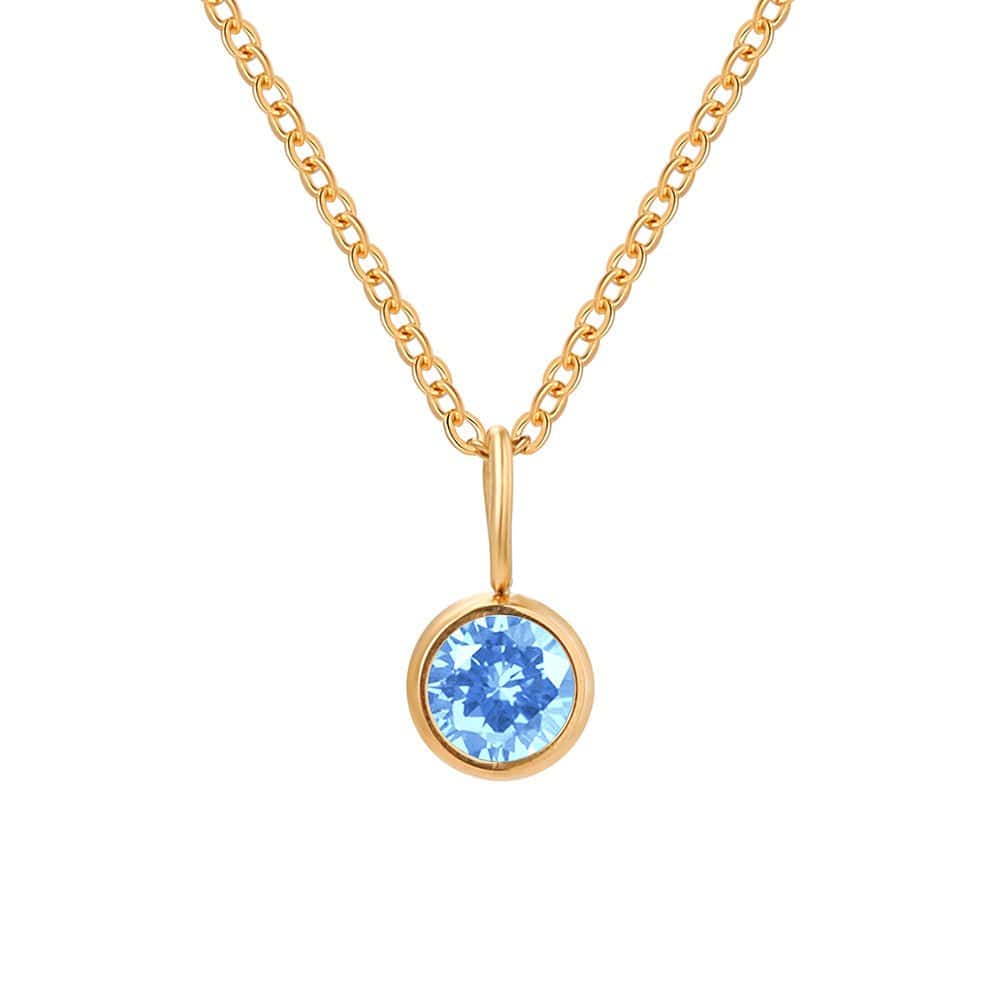 Lumière Birthstone Necklace Month & Zodiac Collection | Silver Fox Sales