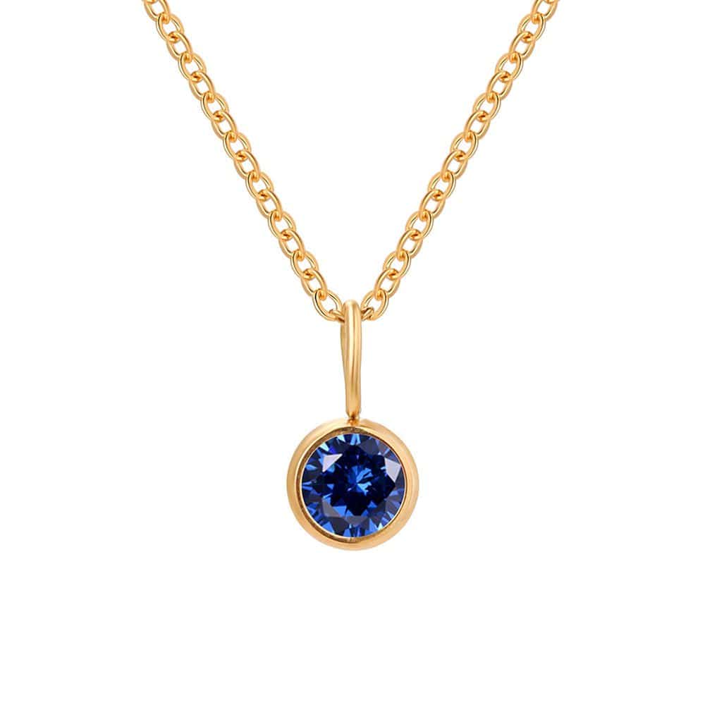 Lumière Birthstone Necklace Month & Zodiac Collection | Silver Fox Sales