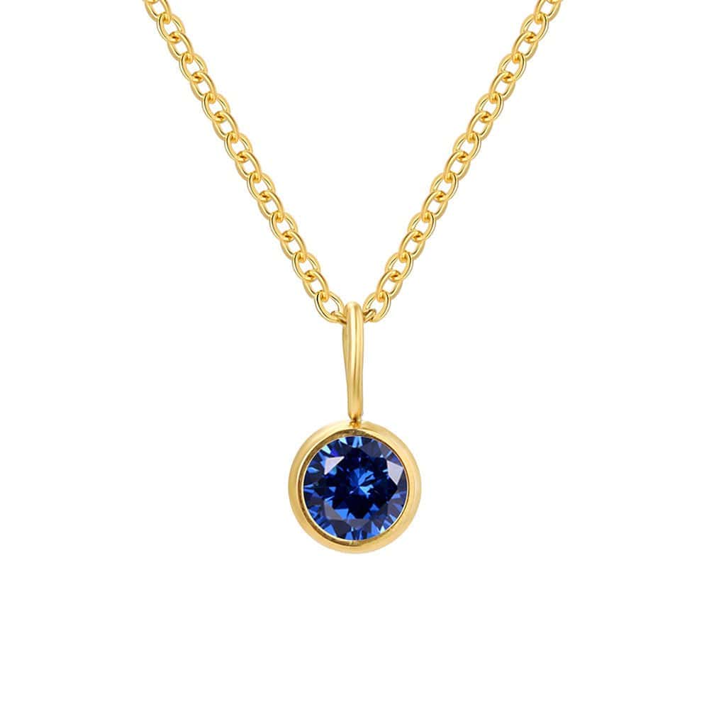 Lumière Birthstone Necklace Month & Zodiac Collection | Silver Fox Sales