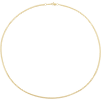 14K Gold-Filled Curb Chain Necklace, 2.25 mm | Silver Fox Sales