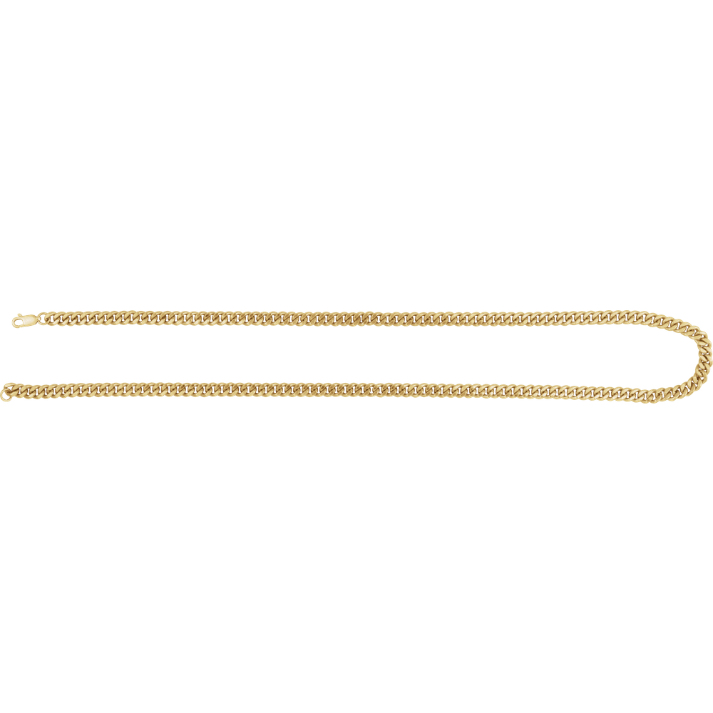 14K Yellow Gold-Filled 4.8mm Curb Chain | Silver Fox Sales
