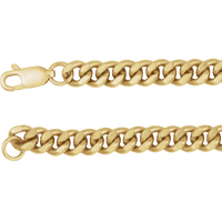 14K Yellow Gold-Filled 4.8mm Curb Chain | Silver Fox Sales