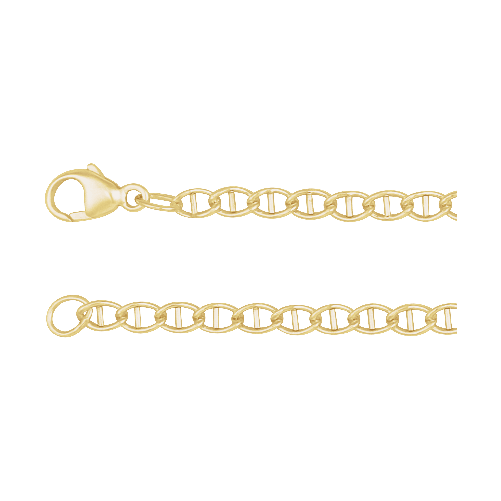 14K Yellow Gold-Filled 2.6mm Anchor Chain | Silver Fox Sales