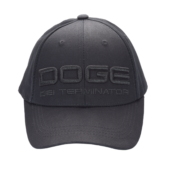 DOGE “Department of Government Efficiency” Cap ‒ Black / Musk-Ramaswamy Embroidery