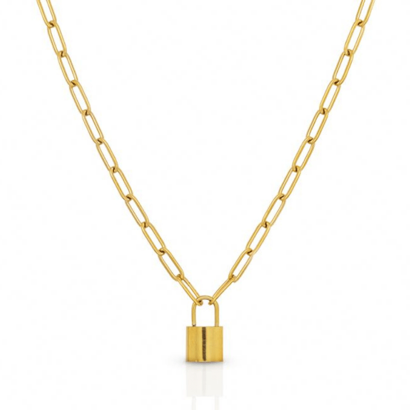 Arnaude Hardy 18k Gold-Plated Stainless Steel Necklace | Silver Fox Sales