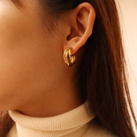 ELISE CHARM GOLD EARRINGS | Silver Fox Sales