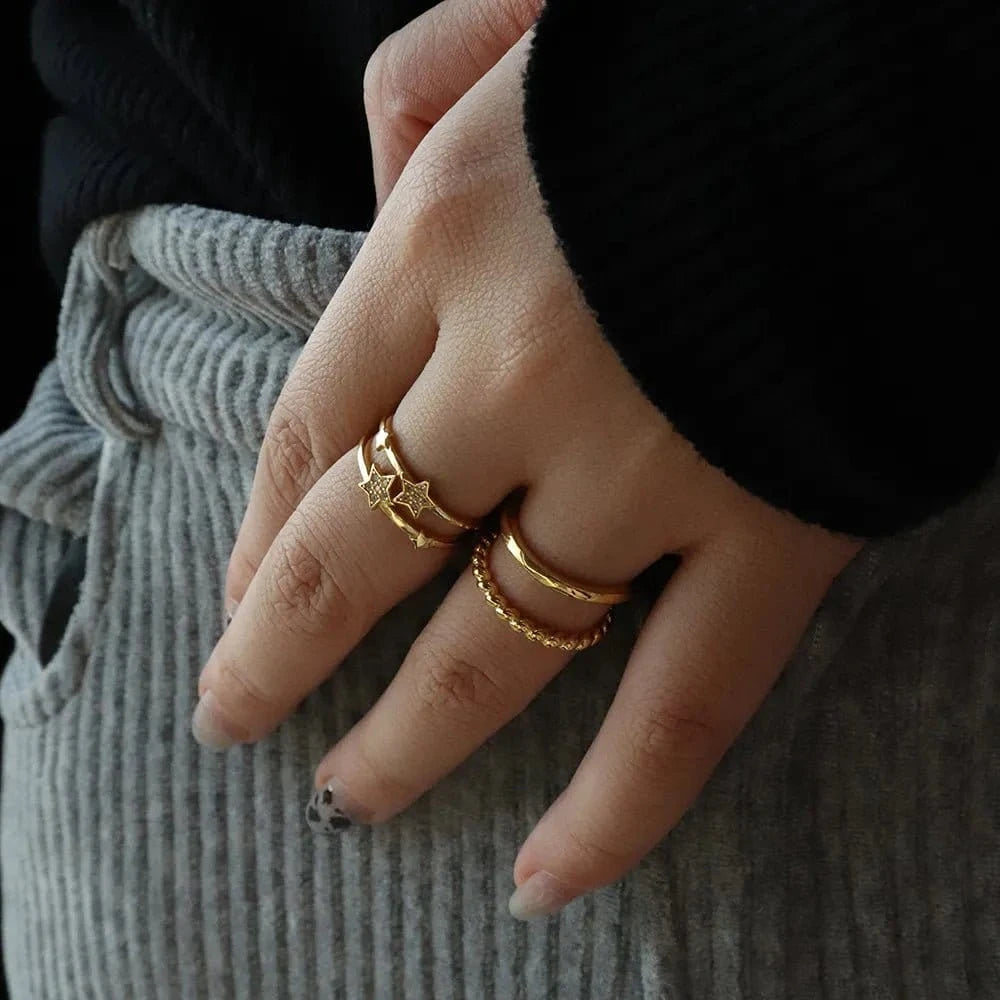 Rosette Pascal Gold Ring | Silver Fox Sales