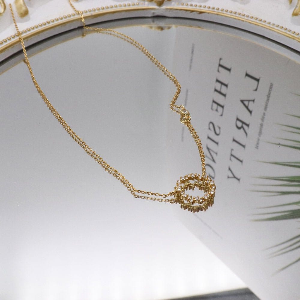 RING CHARM GOLD NECKLACE | Silver Fox Sales