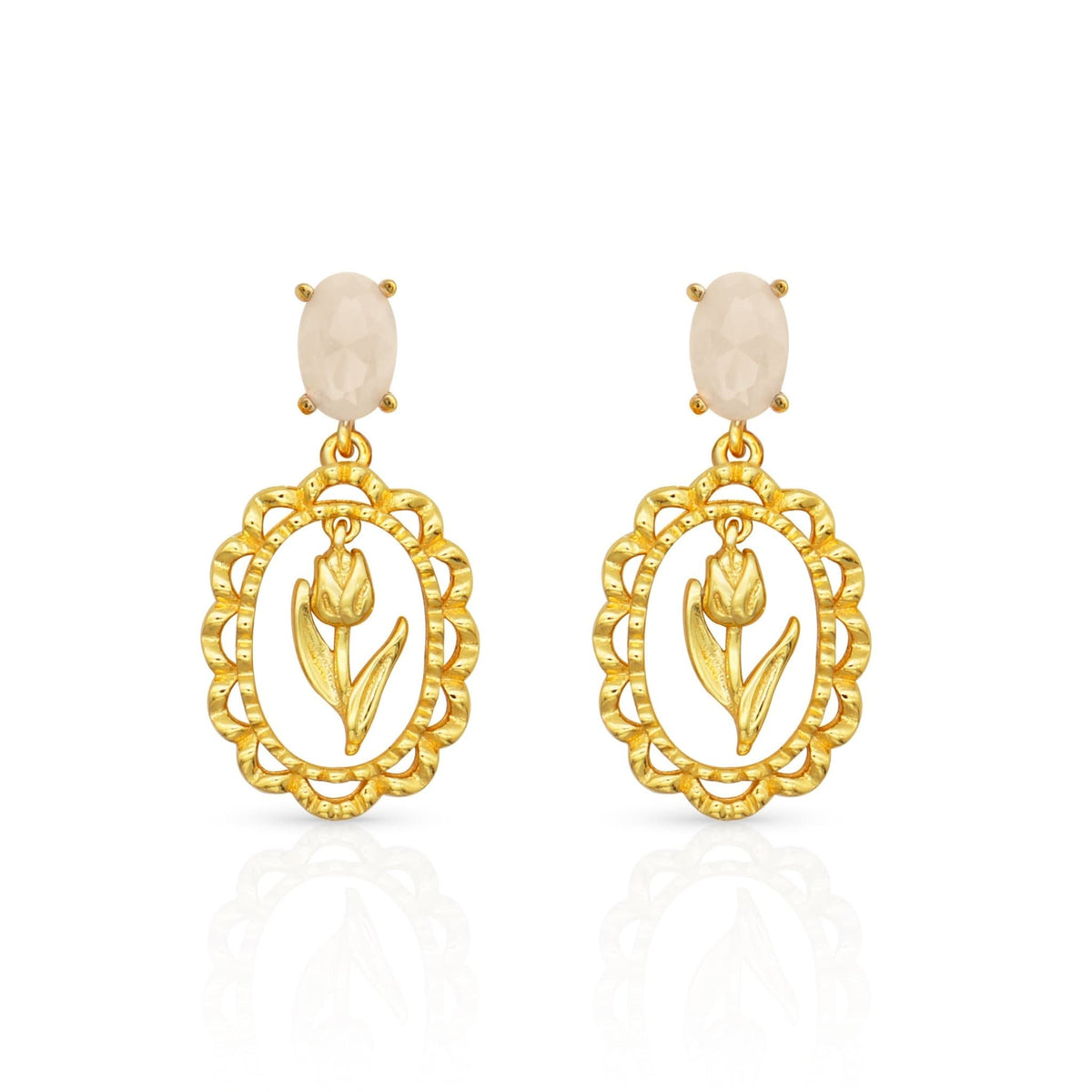 NARCISSE DAINITY 18K EARRINGS | Silver Fox Sales