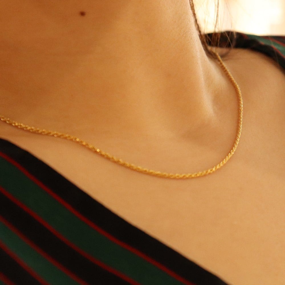 La Daisy 18k Gold-Plated Choker Necklace, 42cm | Silver Fox Sales