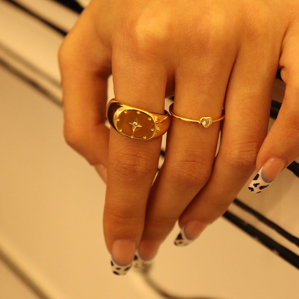 AGACE GOLD RING | Silver Fox Sales