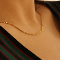 La Daisy 18k Gold-Plated Choker Necklace, 42cm | Silver Fox Sales