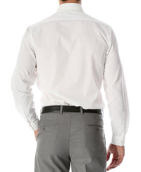 Leo Mens Slim Fit Snow White Dress Shirt