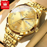 Luxury Watch for Men Automatic Mechanical Wristwatches Classic Men Watch Waterproof Gray Dial Luxury Brand Date Week 7077