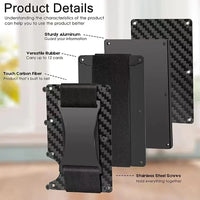Slim RFID Carbon Fiber Wallet – Men & Women