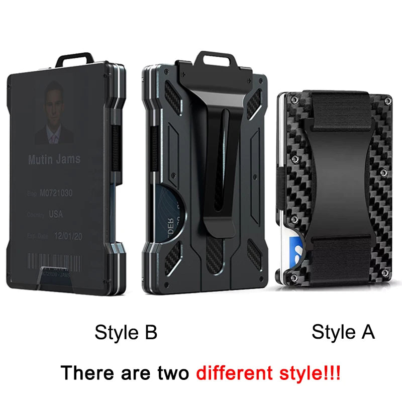 Slim RFID Carbon Fiber Wallet – Men & Women