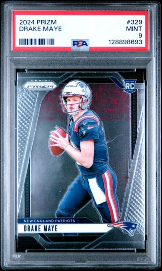 Graded 2024 Panini Prizm Drake Maye 