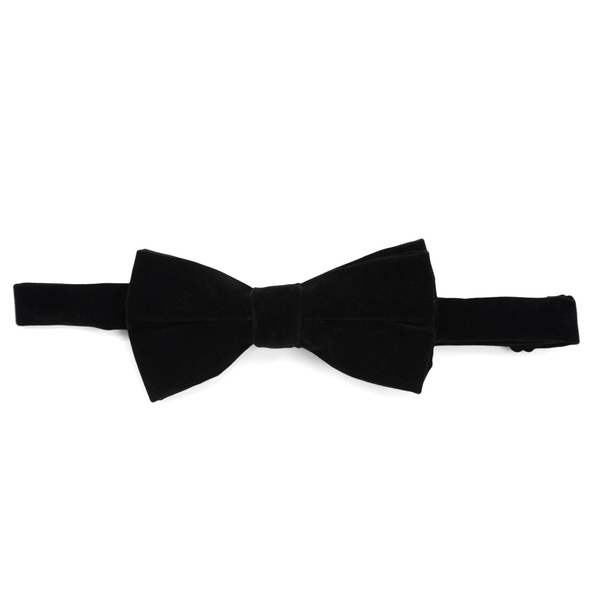 Men's Black Velvet Bow Tie – Adjustable, for Holiday Parties & Black Tie
