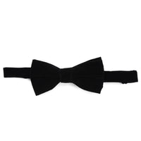 Men's Black Velvet Bow Tie – Adjustable, for Holiday Parties & Black Tie