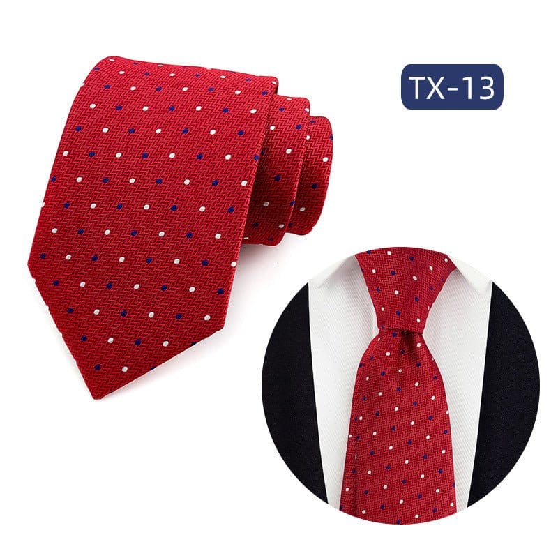 Mens Jacquard Woven Business-casual Tie | Silver Fox Sales