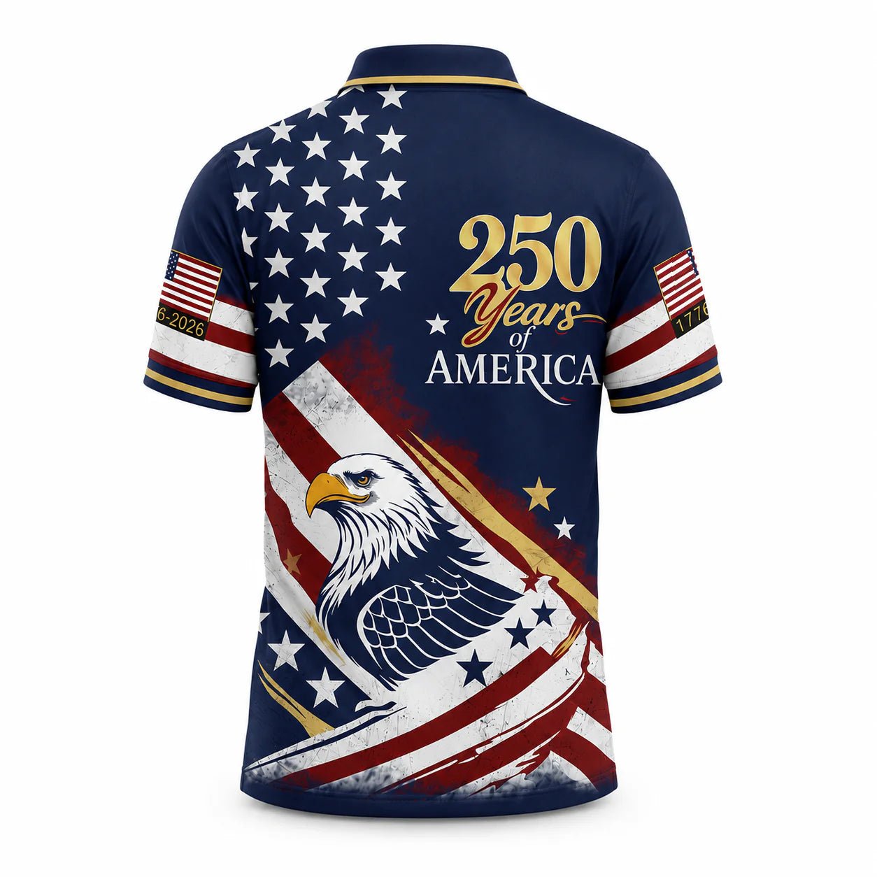 The United We Stand Patriotic Eagle - USA 250Th Anniversary Polo Shirt